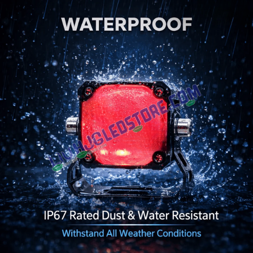 LIU HJG S114 LED projector fog lamp with IP67 dust and water-resistant housing for all-weather performance